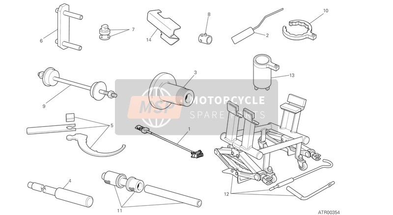 Ducati MULTISTRADE 1200 S PIKES PEAK USA 2017 Werkstatt-Servicewerkzeuge für ein 2017 Ducati MULTISTRADE 1200 S PIKES PEAK USA