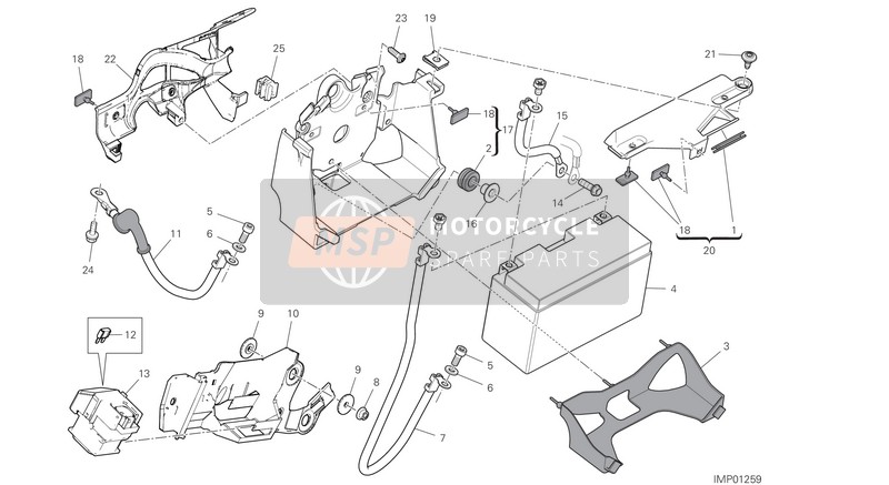 71611061A, Distanzstueck 7X10X20, Ducati, 1