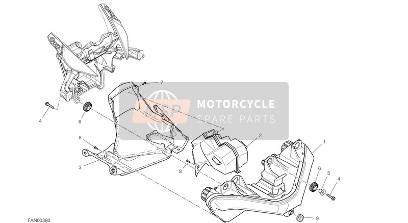 Ducati PANIGALE V2 2021 Faro per un 2021 Ducati PANIGALE V2