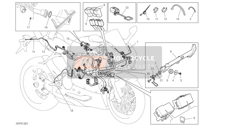 5101G771A, Rear Wiring, Ducati, 0