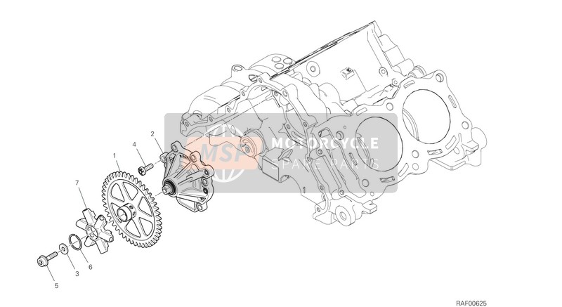 Ducati PANIGALE V4 S 2021 WATER PUMP for a 2021 Ducati PANIGALE V4 S