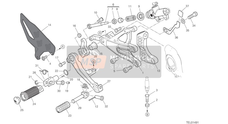 96212181AA, Brake Lever Assembly, Ducati, 0