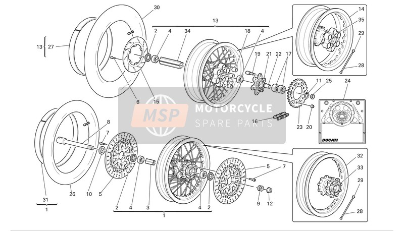 50211131AX, Rear Wheel Rim, Ducati, 0