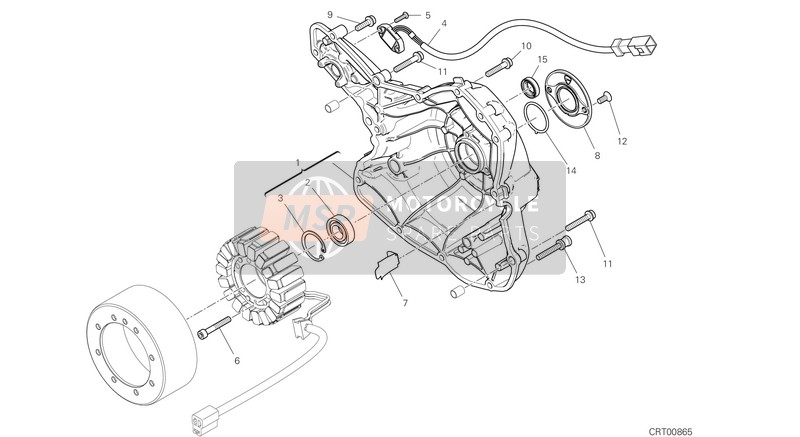 24221561AZ, Generator Cover, Ducati, 0
