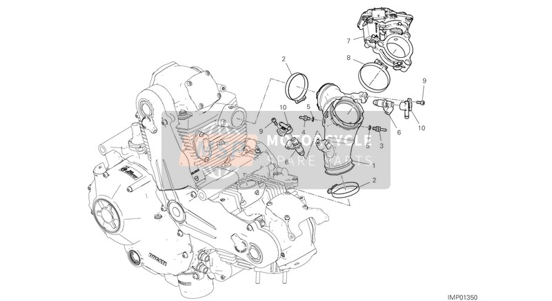 14010851E, Intake Manifold, Ducati, 0