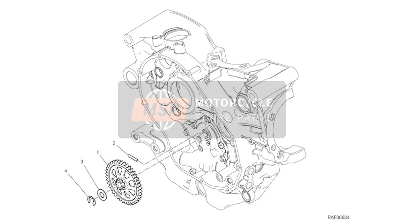 Ducati SCRAMBLER 1100 PRO 2021 La pompe à huile pour un 2021 Ducati SCRAMBLER 1100 PRO