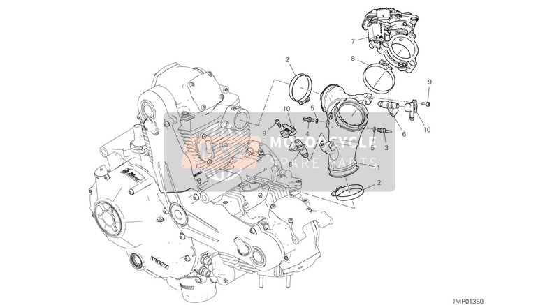 Ducati SCRAMBLER 1100 PRO 2021 Gasklephuis voor een 2021 Ducati SCRAMBLER 1100 PRO