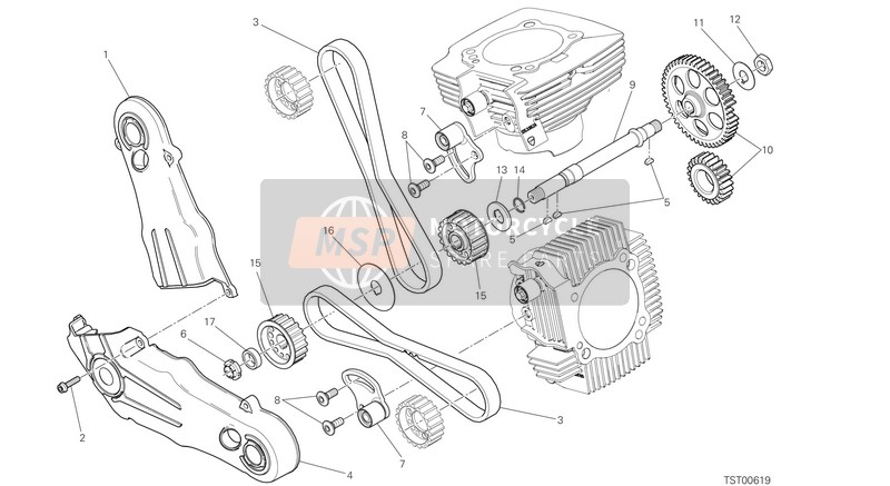 Ducati SCRAMBLER 1100 PRO 2021 Timing system für ein 2021 Ducati SCRAMBLER 1100 PRO