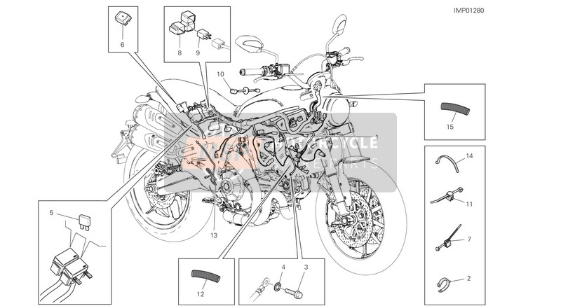 Ducati SCRAMBLER 1100 PRO 2021 Sistema eléctrico del vehículo para un 2021 Ducati SCRAMBLER 1100 PRO