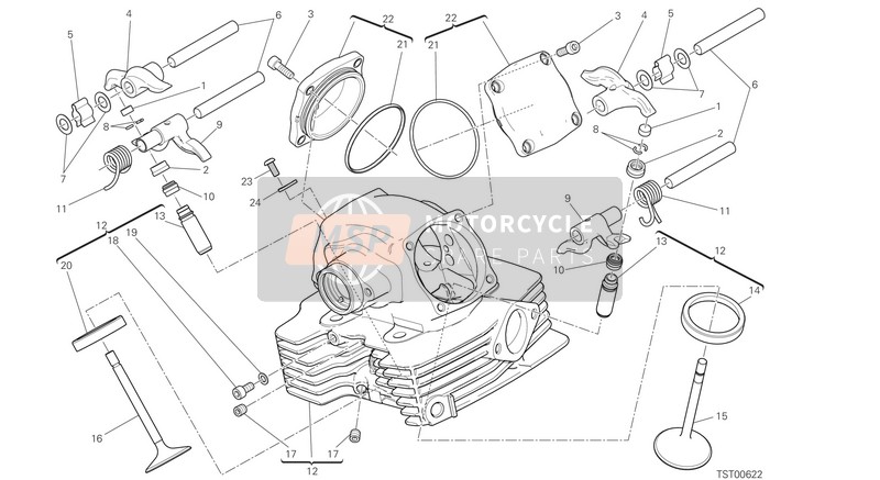 Ducati SCRAMBLER 1100 PRO 2021 VERTICAL HEAD for a 2021 Ducati SCRAMBLER 1100 PRO