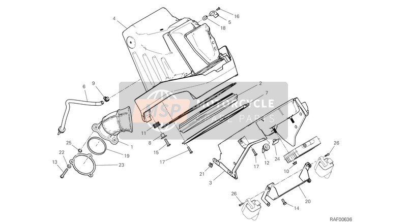 Ducati SCRAMBLER 1100 SPECIAL USA 2018 AIR INTAKE - OIL BREATHER for a 2018 Ducati SCRAMBLER 1100 SPECIAL USA