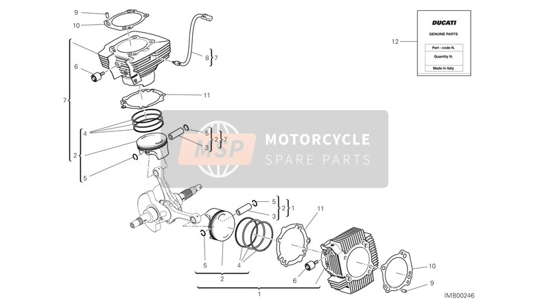 Ducati SCRAMBLER 1100 SPECIAL USA 2018 Cilinders - Zuigers voor een 2018 Ducati SCRAMBLER 1100 SPECIAL USA