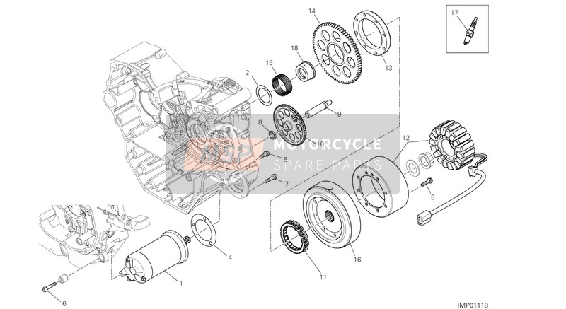 Ducati SCRAMBLER 1100 SPECIAL USA 2018 Encendido y arranque eléctricos para un 2018 Ducati SCRAMBLER 1100 SPECIAL USA