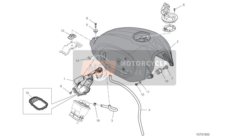 Ducati SCRAMBLER 1100 SPECIAL USA 2018 TANK for a 2018 Ducati SCRAMBLER 1100 SPECIAL USA