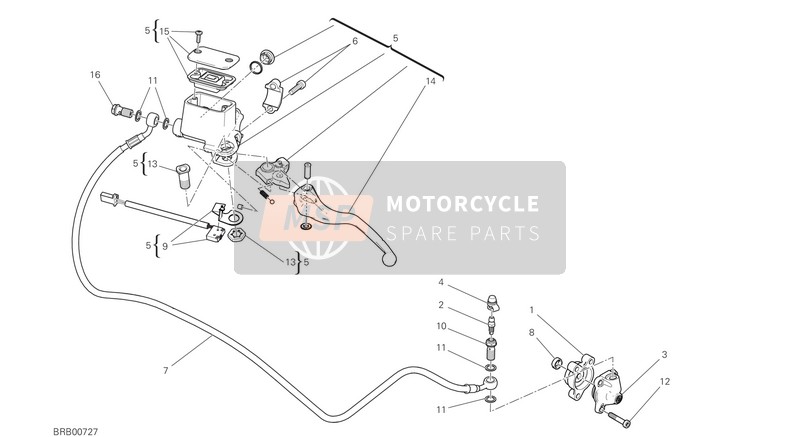 63040891A, Clutch Master Cylinder, Ducati, 0