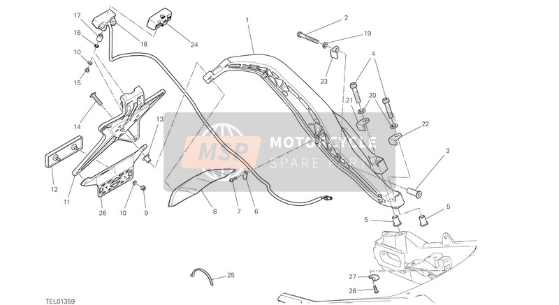 Ducati SCRAMBLER 1100 SPORT PRO EU 2020 Portatarga per un 2020 Ducati SCRAMBLER 1100 SPORT PRO EU