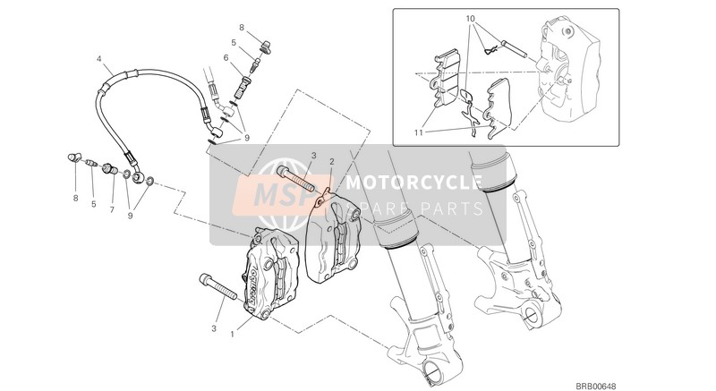 Ducati SCRAMBLER 1100 SPORT USA 2018 Système de freinage avant pour un 2018 Ducati SCRAMBLER 1100 SPORT USA