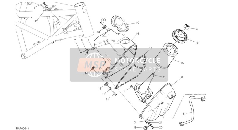 44219071A, Cover, Air Filter Case, Ducati, 1