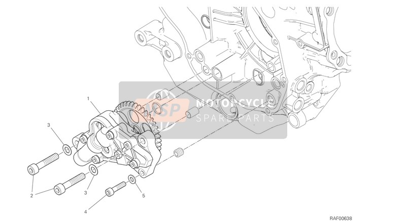 17420433A, Oil Pump Assy, Ducati, 0