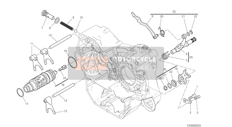 Ducati SCRAMBLER 800 ICON 2021 SCHALTWALZE & GABEL für ein 2021 Ducati SCRAMBLER 800 ICON