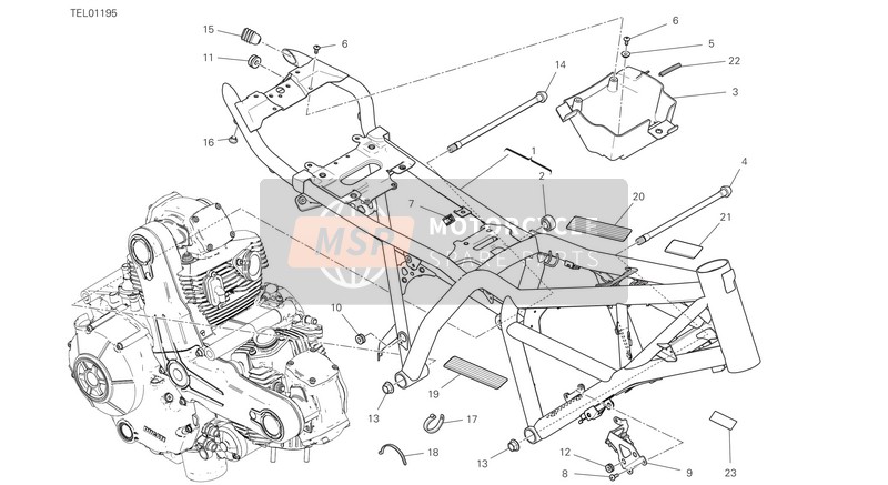 Ducati SCRAMBLER 800 ICON DARK 2021 RAHMEN für ein 2021 Ducati SCRAMBLER 800 ICON DARK