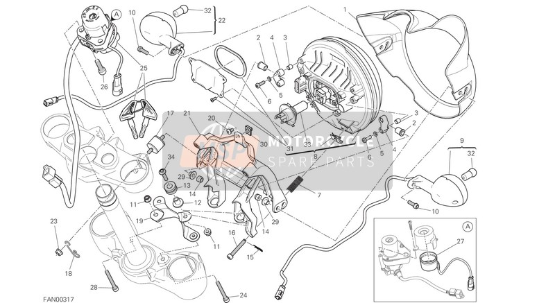 76412301A, Rubber Section, Ducati, 0