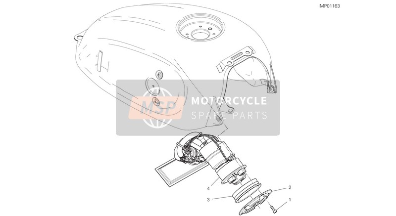 Ducati SCRAMBLER CAFÈ RACER EU 2020 FUEL PUMP for a 2020 Ducati SCRAMBLER CAFÈ RACER EU