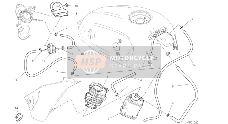 Ducati SCRAMBLER CAFÈ RACER USA 2017 HOT AIR PIPE CANISTER for a 2017 Ducati SCRAMBLER CAFÈ RACER USA