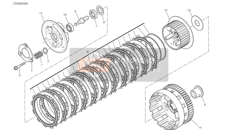 Ducati SCRAMBLER CLASSIC EU 2016 Clutch (FCC) for a 2016 Ducati SCRAMBLER CLASSIC EU