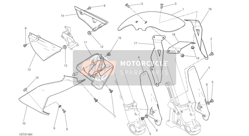 Ducati SCRAMBLER CLASSIC EU 2016 Medio Carenado para un 2016 Ducati SCRAMBLER CLASSIC EU