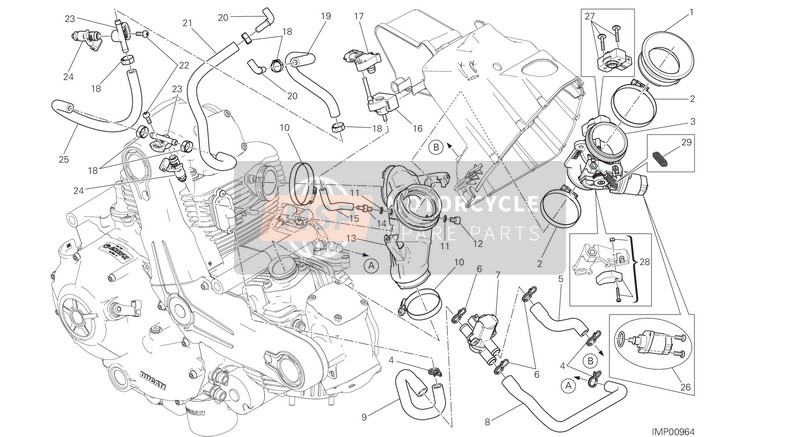 Ducati SCRAMBLER CLASSIC EU 2016 Corps de papillon pour un 2016 Ducati SCRAMBLER CLASSIC EU