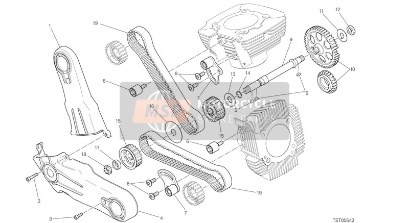 Ducati SCRAMBLER CLASSIC EU 2016 TIMING SYSTEM for a 2016 Ducati SCRAMBLER CLASSIC EU