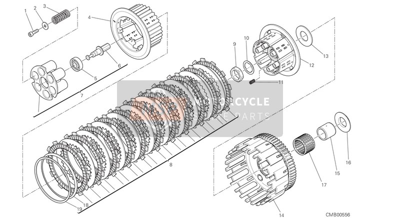 Ducati SCRAMBLER CLASSIC USA 2015 Clutch (APTC) for a 2015 Ducati SCRAMBLER CLASSIC USA