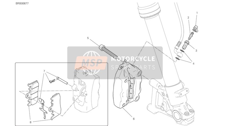 Ducati SCRAMBLER DESERT SLED 2021 FRONT BRAKE SYSTEM  für ein 2021 Ducati SCRAMBLER DESERT SLED