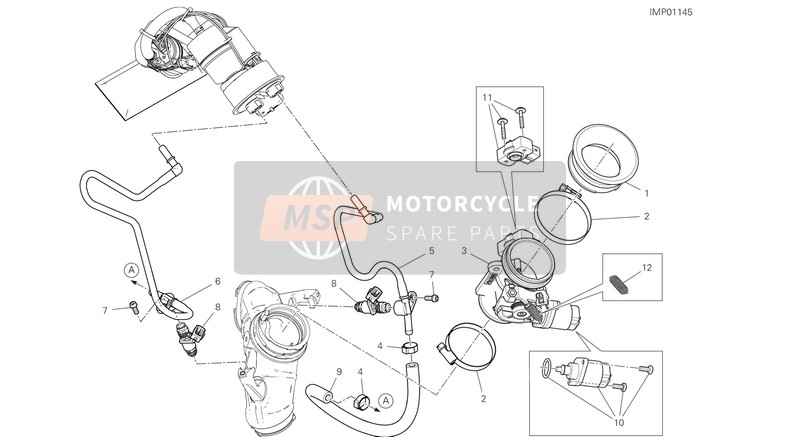 Ducati SCRAMBLER DESERT SLED 2021 Drosselklappe für ein 2021 Ducati SCRAMBLER DESERT SLED