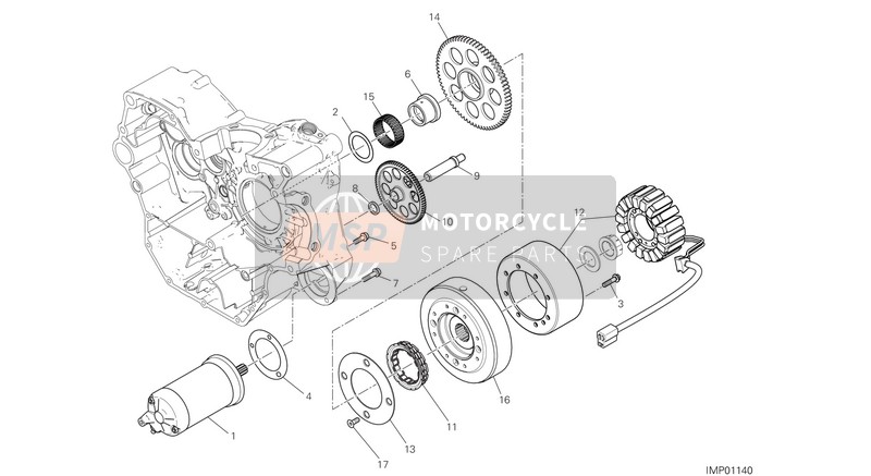 Ducati SCRAMBLER DESERT SLED EU 2019 ELECTRIC STARTING AND IGNITION for a 2019 Ducati SCRAMBLER DESERT SLED EU