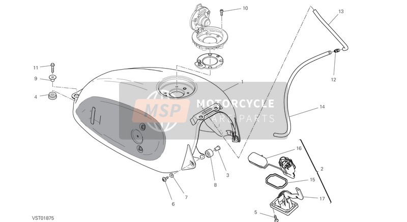 Ducati SCRAMBLER DESERT SLED EU 2020 Carro armato per un 2020 Ducati SCRAMBLER DESERT SLED EU