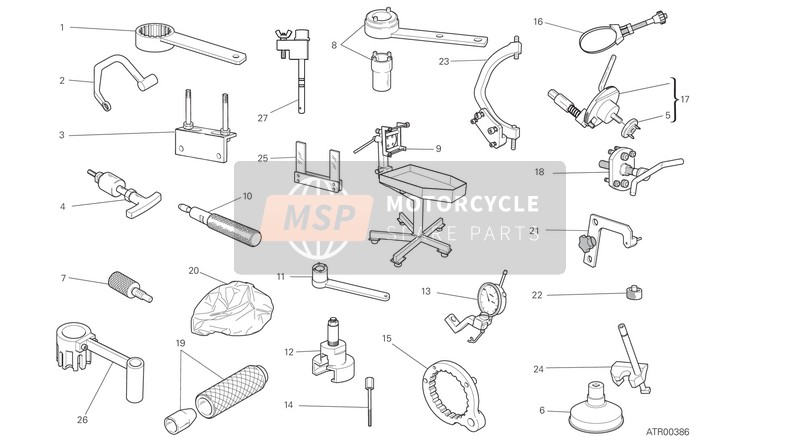 Strumenti di servizio dell'officina, Motore