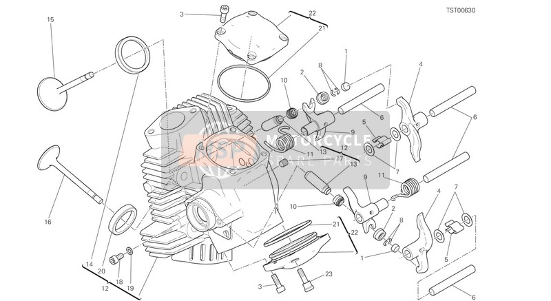 Ducati SCRAMBLER FULL THROTTLE USA 2020 Horizontaal kop voor een 2020 Ducati SCRAMBLER FULL THROTTLE USA