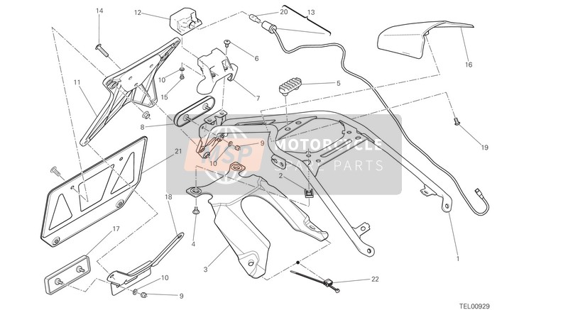 56113171A, Number Plate Holder, Ducati, 0