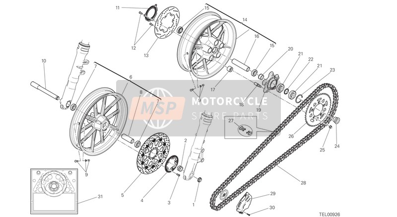 50221921AA, Rear Wheel Rim, Ducati, 0