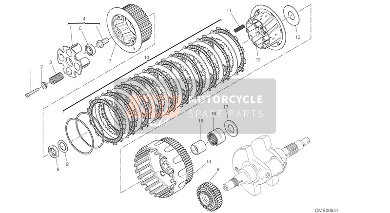 19420701C, Andrueckteller Kupplungsscheibe, Ducati, 0