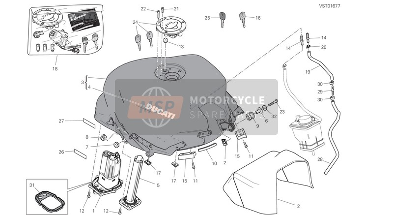 59210251C, Fuel Level Gauge, Ducati, 1