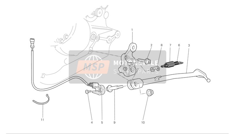 Ducati SPORT 1000 S Eu 2008 Des Stands pour un 2008 Ducati SPORT 1000 S Eu