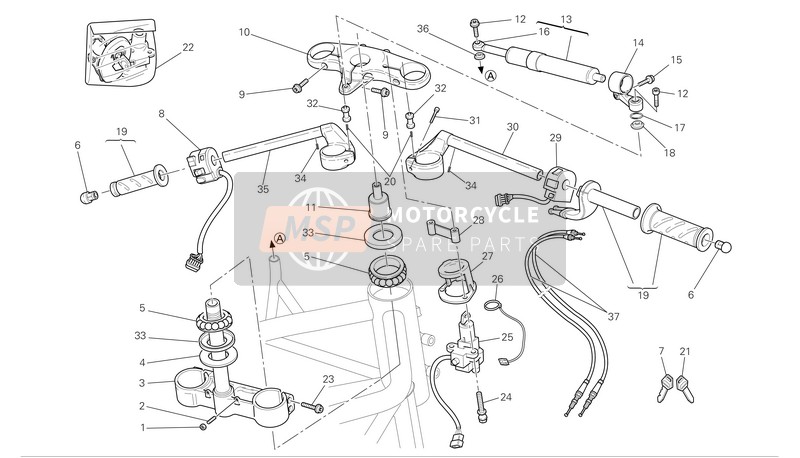 65620671A, Throttle Cable, Ducati, 1