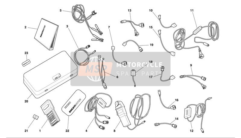 Ducati SPORT TOURING 4 Eu 2002 Tapis de testeur de diagnosticHESIS pour un 2002 Ducati SPORT TOURING 4 Eu