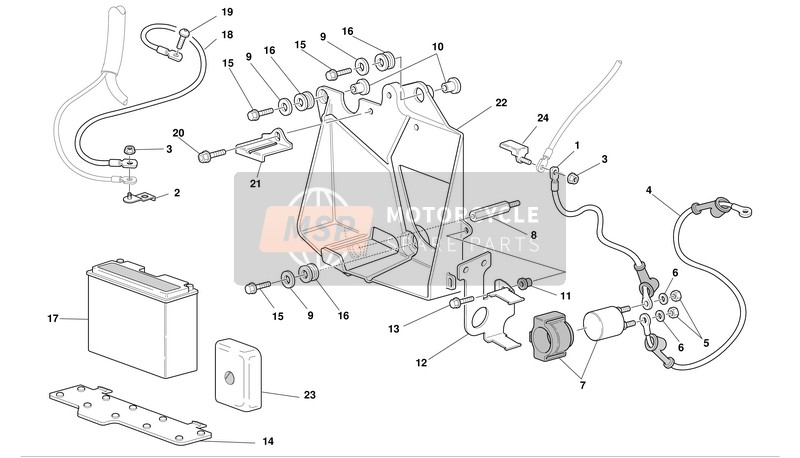 82712861B, Piastra Supp.Teleruttori St'06, Ducati, 0