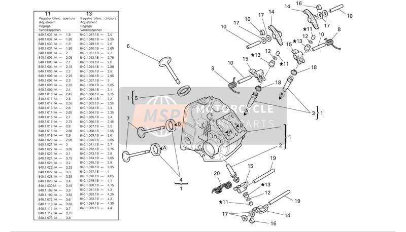 30310251A, Klepgeleider, Ducati, 0