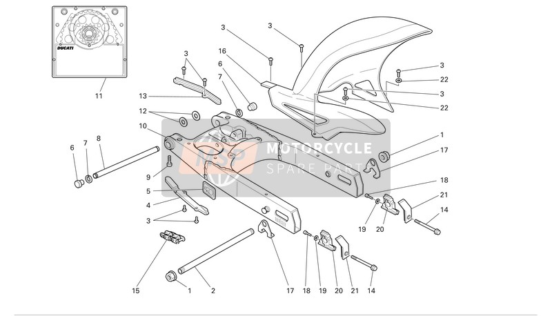 67620551A, Kit Transmision Secundaria, Ducati, 0