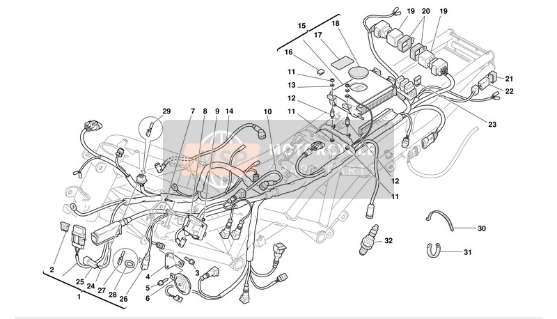 51012461A, Conjunto De Cables, Ducati, 0